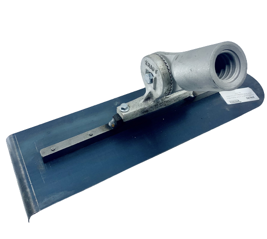 Kraft 5" x 3/8" Radius Blue Steel Walking Edger w/ Threaded Bracket